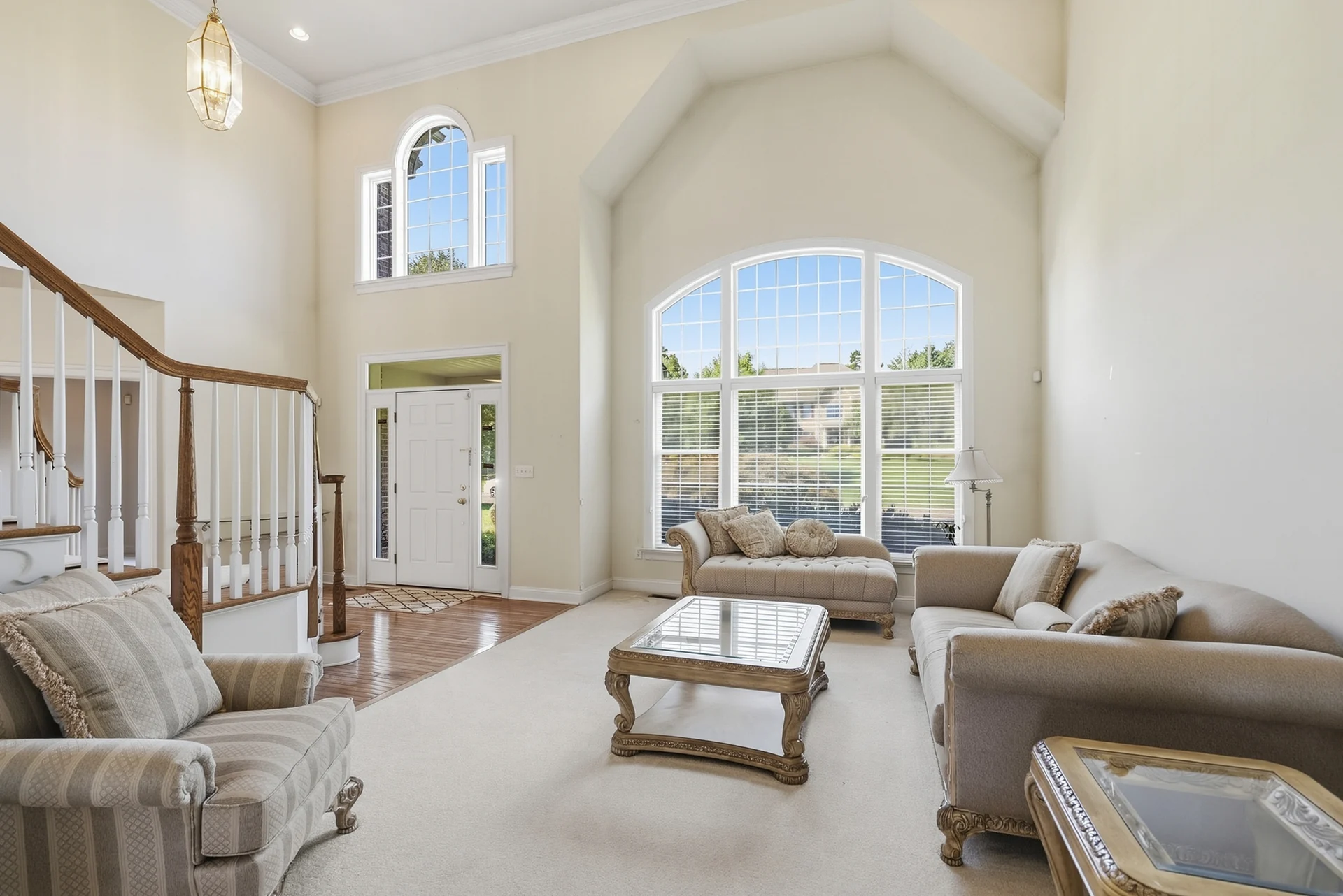 Staged living room interior from a recent listing shoot